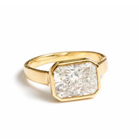 5CT RADIANT BEZEL DIAMOND RING