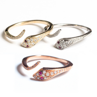 RUBY EYED SERPANT RING
