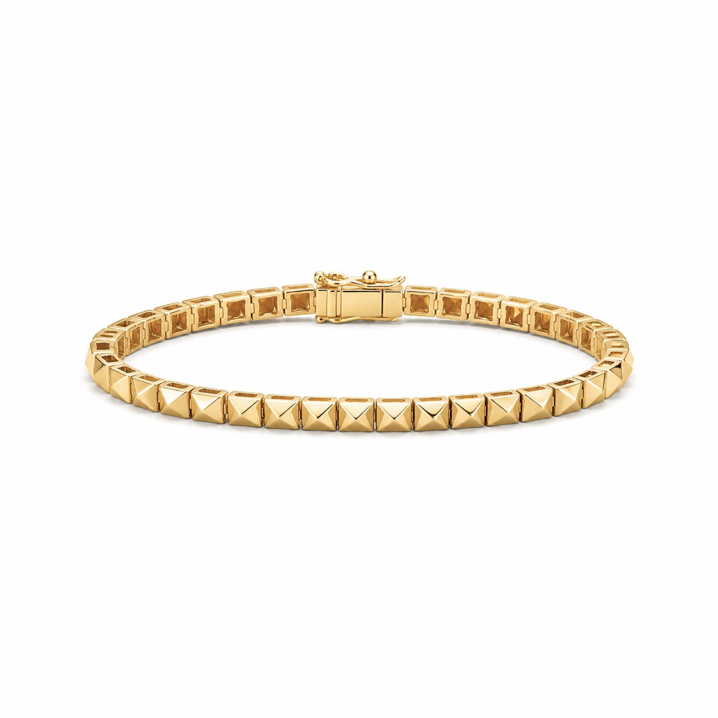 PYRAMID IN LIGHT TENNIS BRACELET - EmersonRyder 