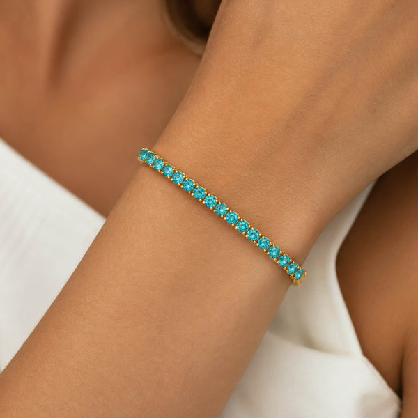TURQUOISE TENNIS BRACELET - EmersonRyder 