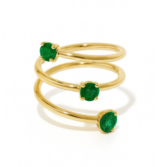 Emerald 3 Boys Ring