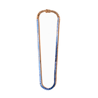 TWO-TONED SAPPHIRE TENNIS NECKLACE