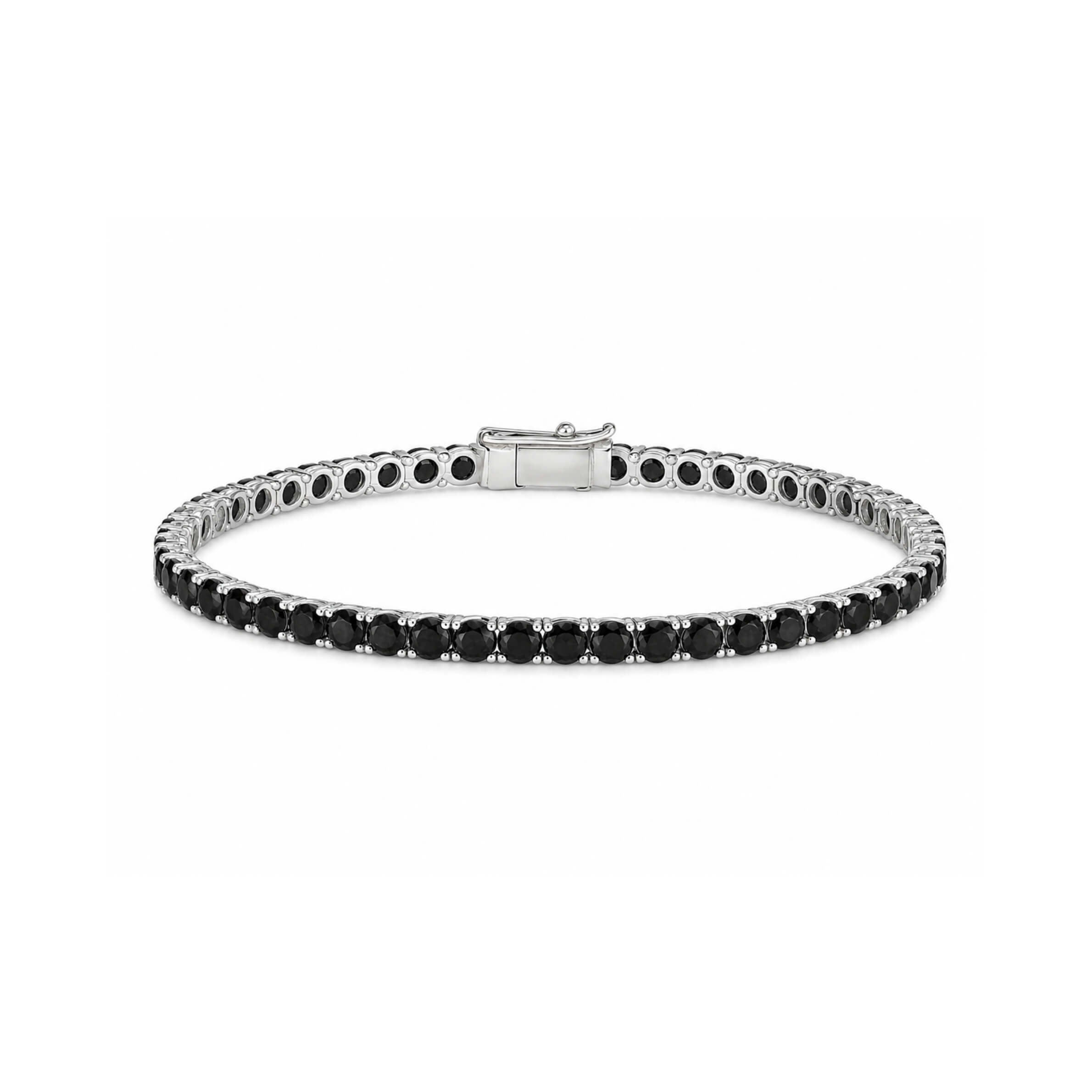 BLACK DIAMOND TENNIS BRACELET - EmersonRyder 