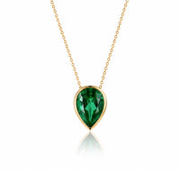 EMERALD PEAR NECKLACE