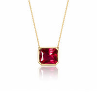 RUBY CUSHION NECKLACE