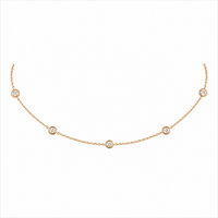 1.15CT DIAMOND BEZEL CHOKER