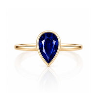 SAPPHIRE PEAR RING