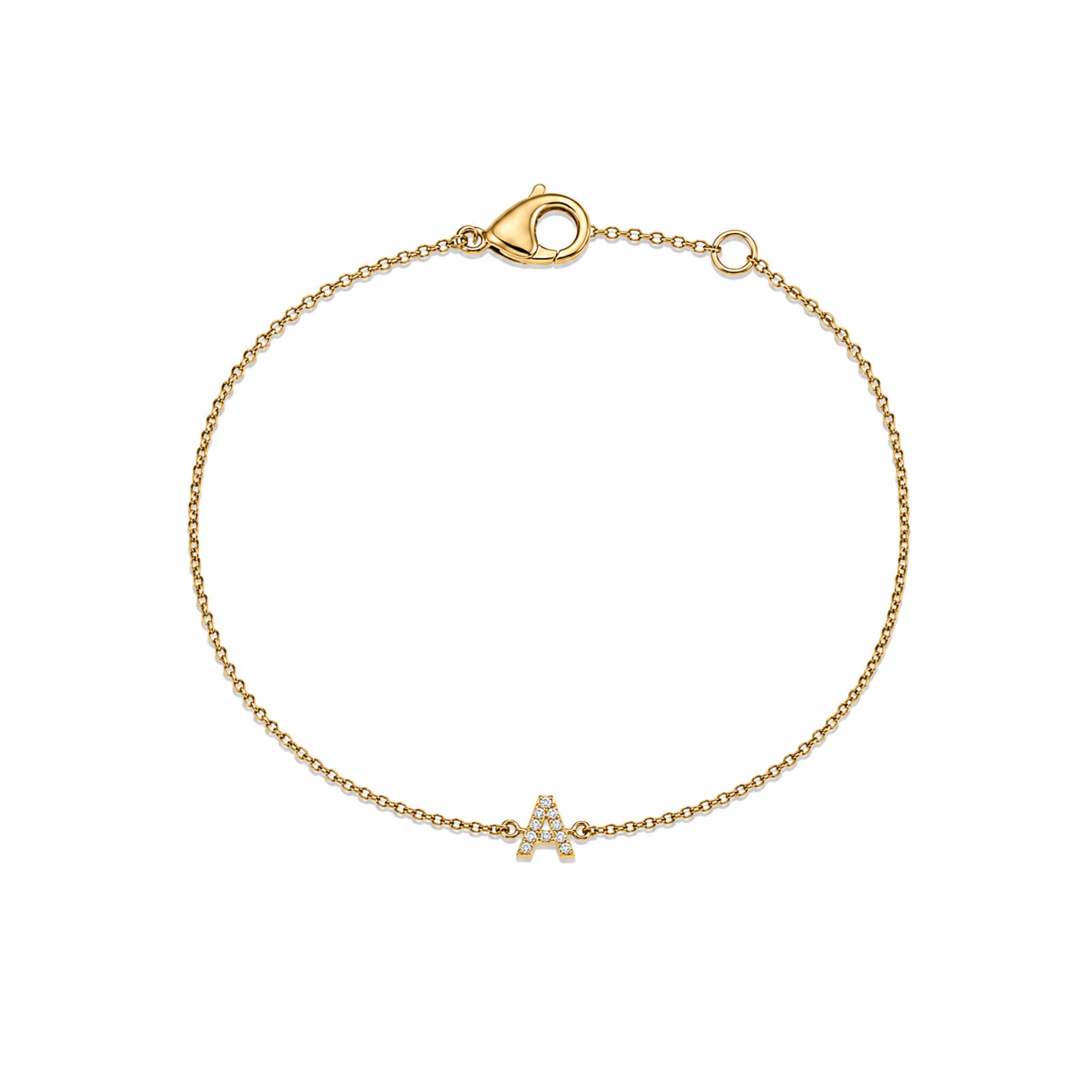 CUSTOM DIAMOND INITIAL BRACELET - EmersonRyder 
