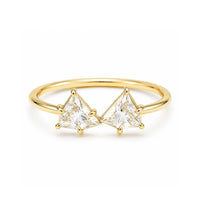 TRAPEZOID DIAMOND MOI ET TOI RING