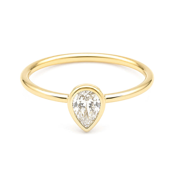 LAB DIAMOND PEAR MARSHALL RING - EmersonRyder 