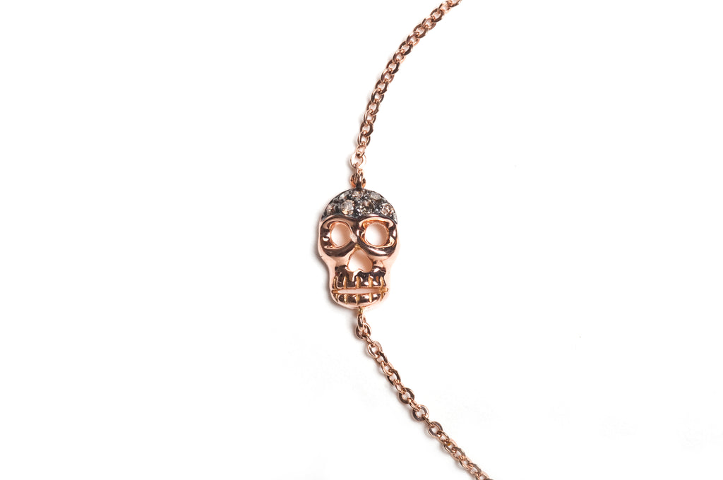 Black Diamond Skull Bracelet