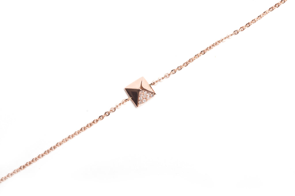 Diamond Pyramid Necklace
