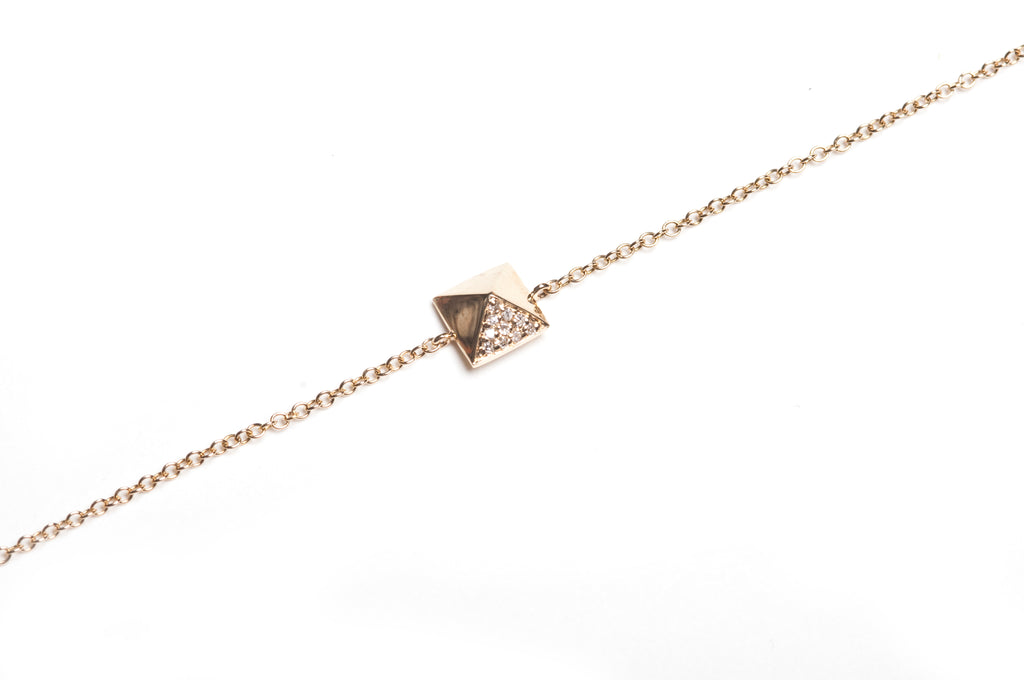 Diamond Pyramid Necklace