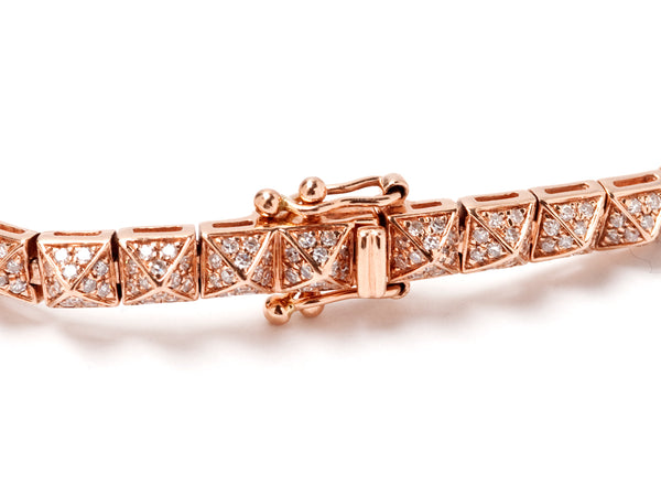 Diamond Pyramid Tennis Bracelet - EmersonRyder 