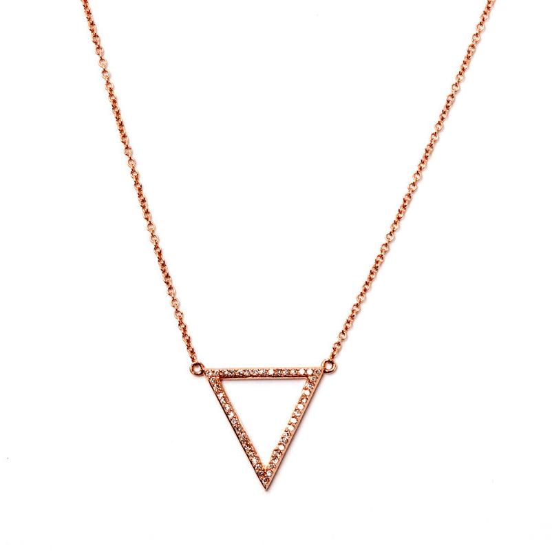 Diamond Triangle Necklace