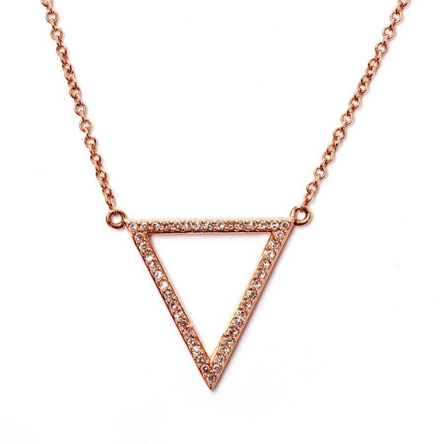 Diamond Triangle Necklace