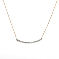 DIAMOND BELLA BAR NERO NECKLACE