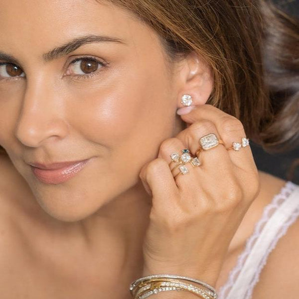 2ct Natural Diamond Tiger Studs - EmersonRyder 
