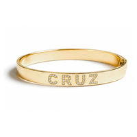 CUSTOM PAVÉ ID BANGLE
