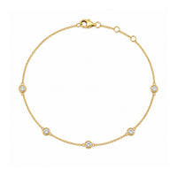 BEZEL DIAMOND ANKLET