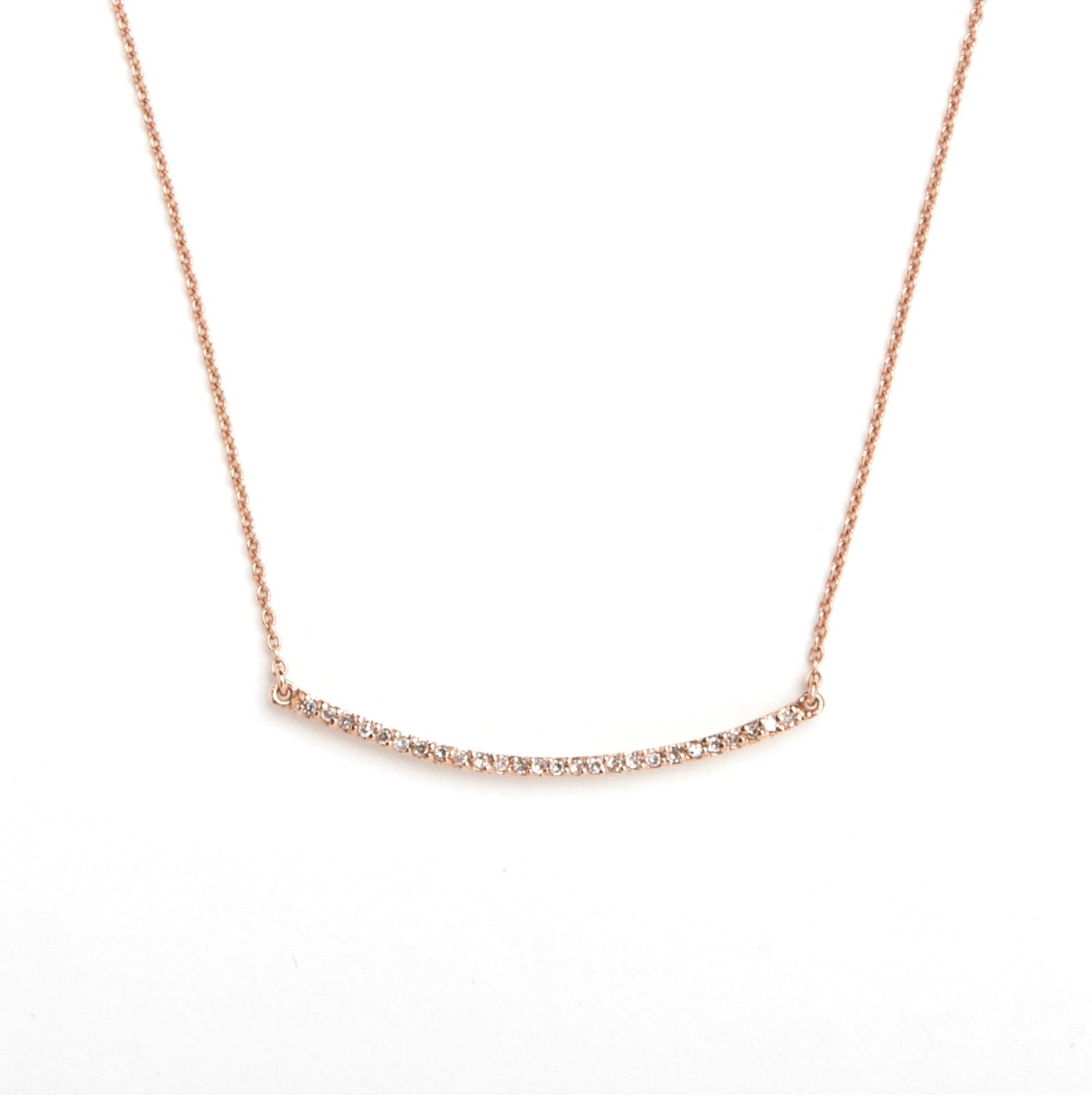 Diamond Bella Bar Necklace - EmersonRyder 