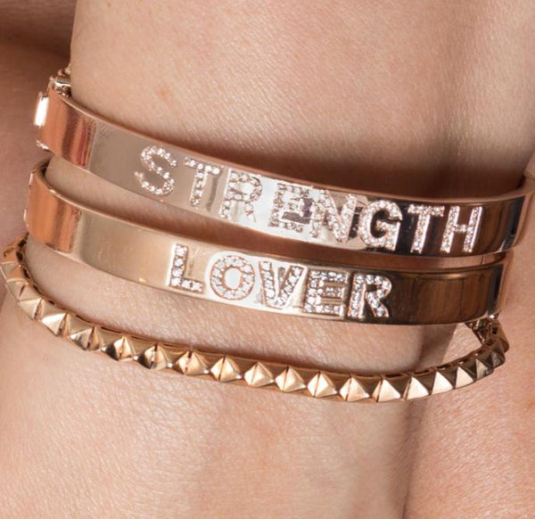 Custom Double Side Bangle - EmersonRyder 