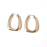1/2" SCULPTED HOOP EARRINGS