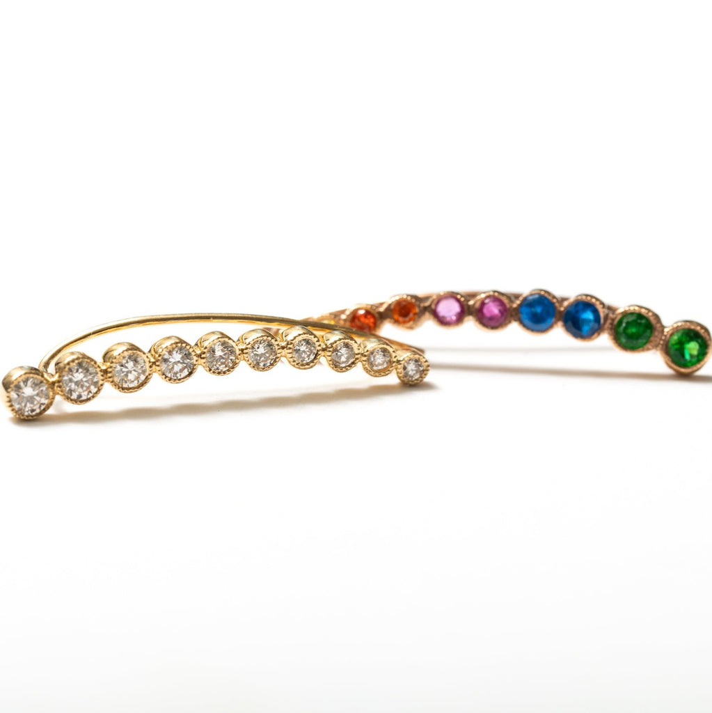 Rainbow Disco Earrings