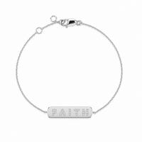 FAITH GOLD BAR BRACELET