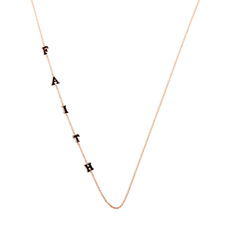 Custom Side Initial Necklace