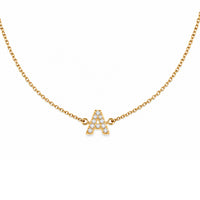 CUSTOM DIAMOND INITIAL ID NECKLACE