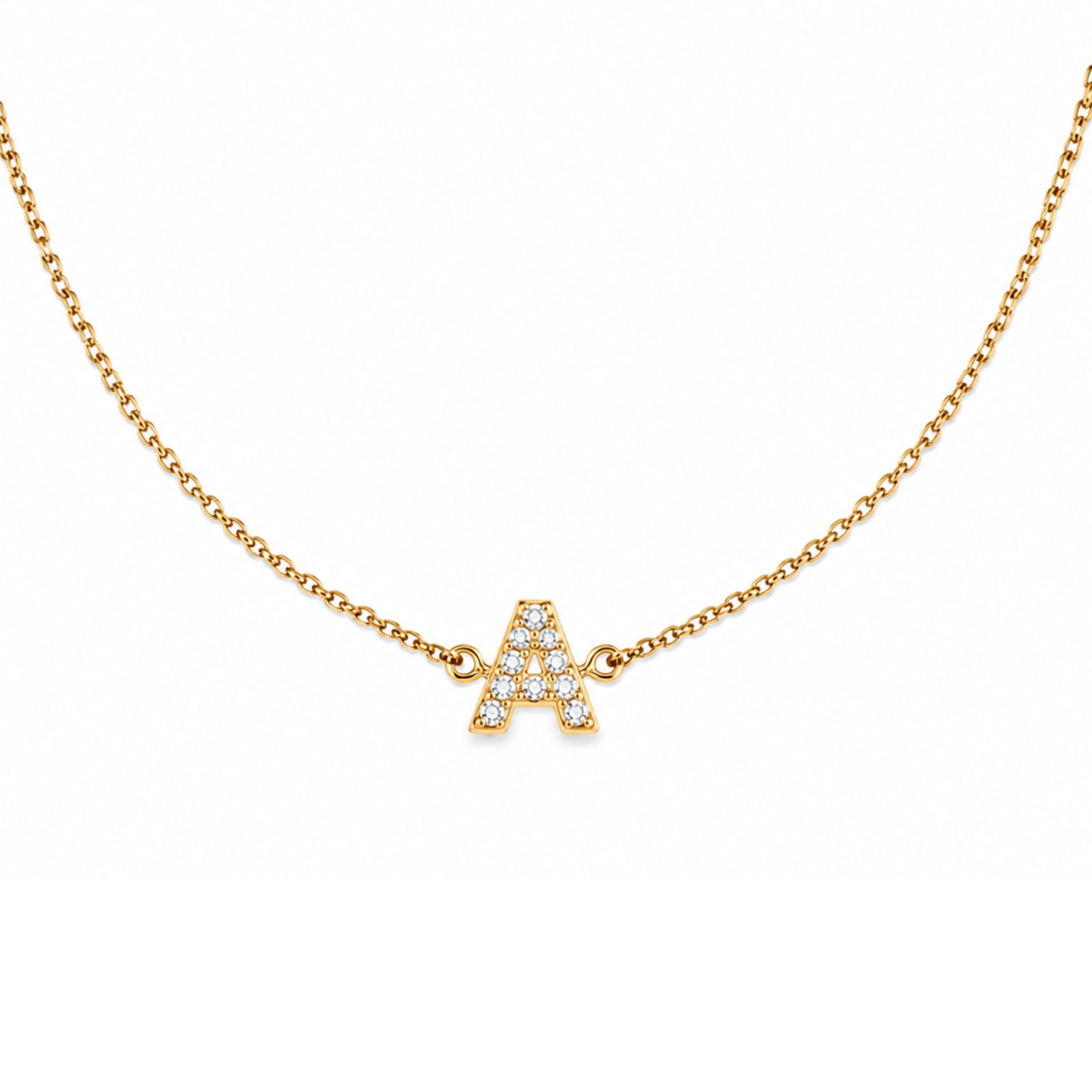 CUSTOM DIAMOND INITIAL ID NECKLACE - EmersonRyder 