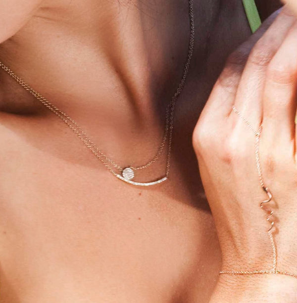 Bella Bar Nero Necklace - EmersonRyder 