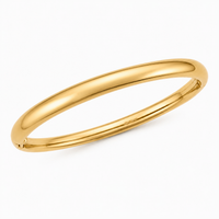 SOLID GOLD BUBBLE SLIM BANGLE