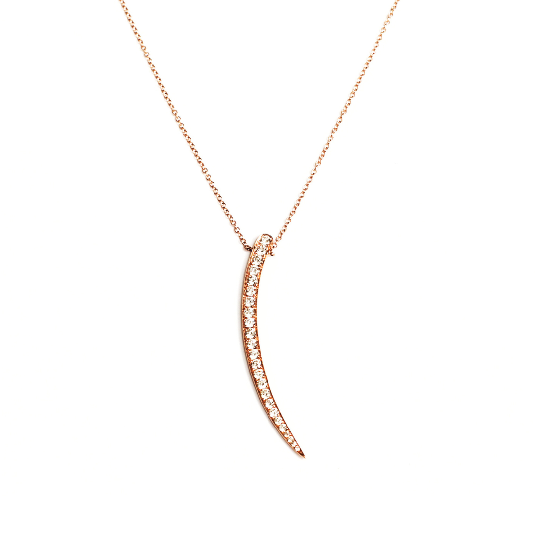 Diamond Tusk Necklace - EmersonRyder 