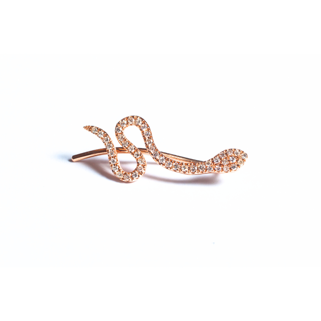 Diamond Snake Earring - EmersonRyder 