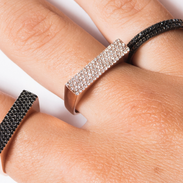 Diamond Black Rhodium Band - EmersonRyder 