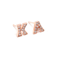 CUSTOM DIAMOND INITIAL STUDS