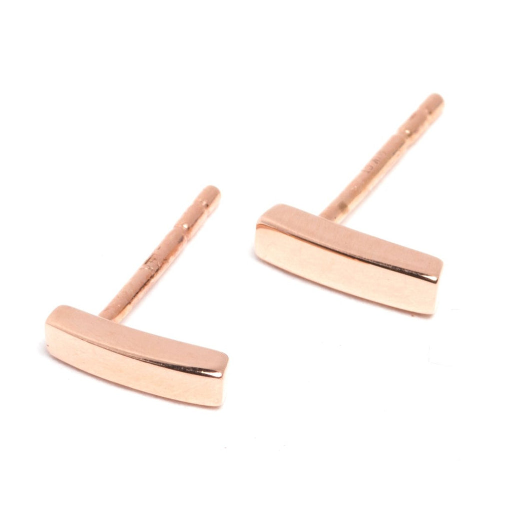 Solid Bar Stud Earrings