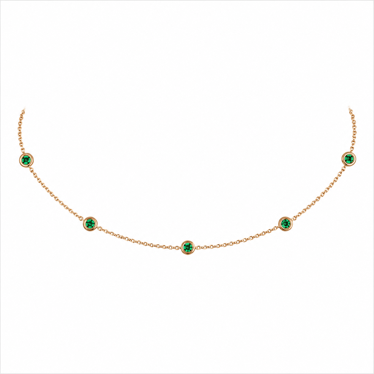 EMERALD BEZEL CHOKER - EmersonRyder 
