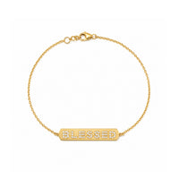 BLESSED GOLD BAR BRACELET