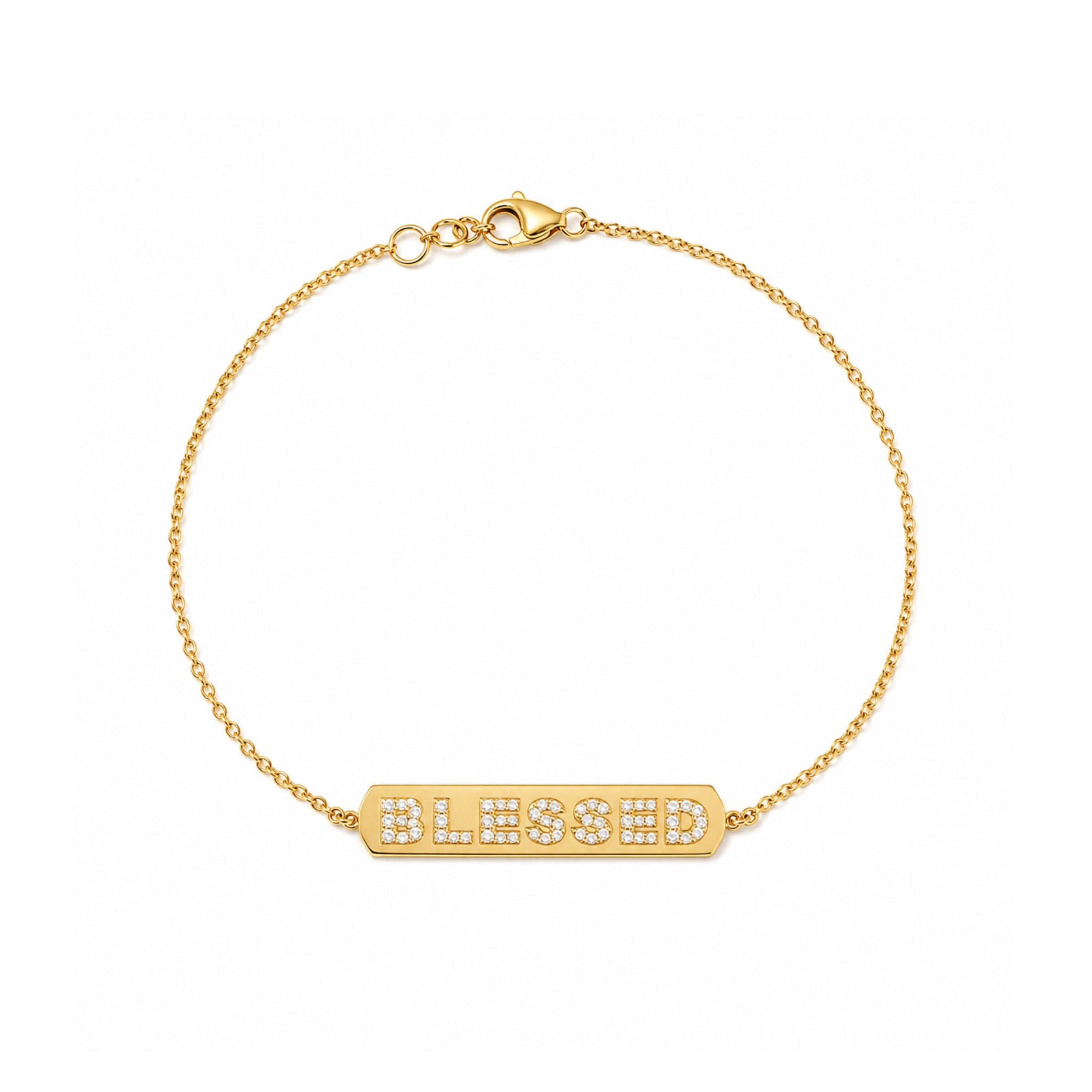 BLESSED GOLD BAR BRACELET - EmersonRyder 