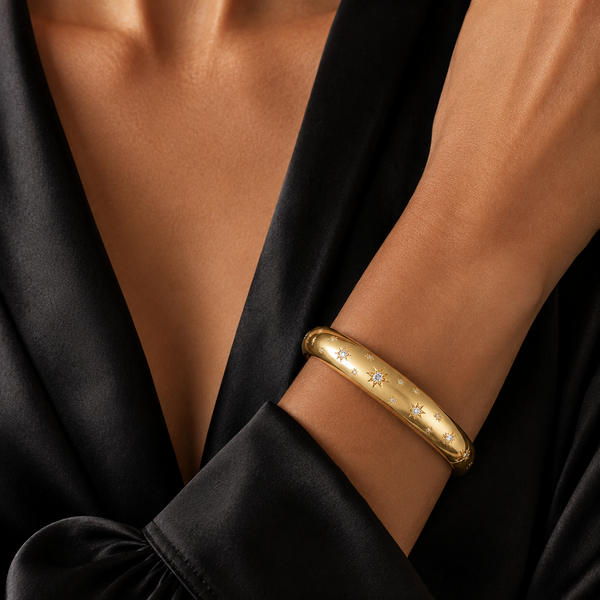 DIAMOND STARBURST BUBBLE BANGLE