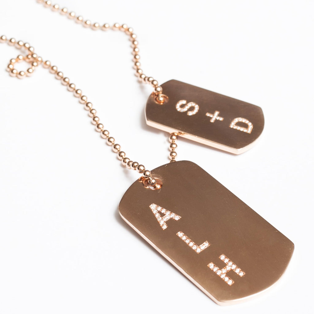 Diamond Custom Dog Tags