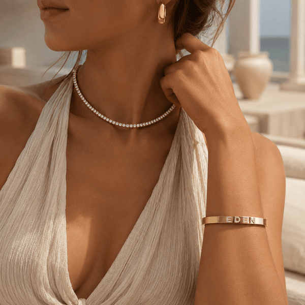 0.28CT DIAMOND EDEN PAVÉ ID CUFF