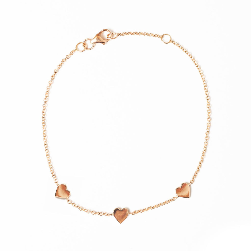 Three Heart Bracelet