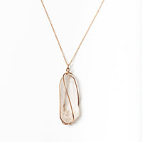 XL RAW CRYSTAL WRAP NECKLACE