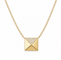 PYRAMID IN LIGHT NECKLACE