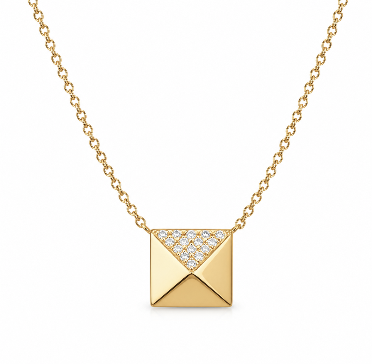 PYRAMID IN LIGHT NECKLACE - EmersonRyder 