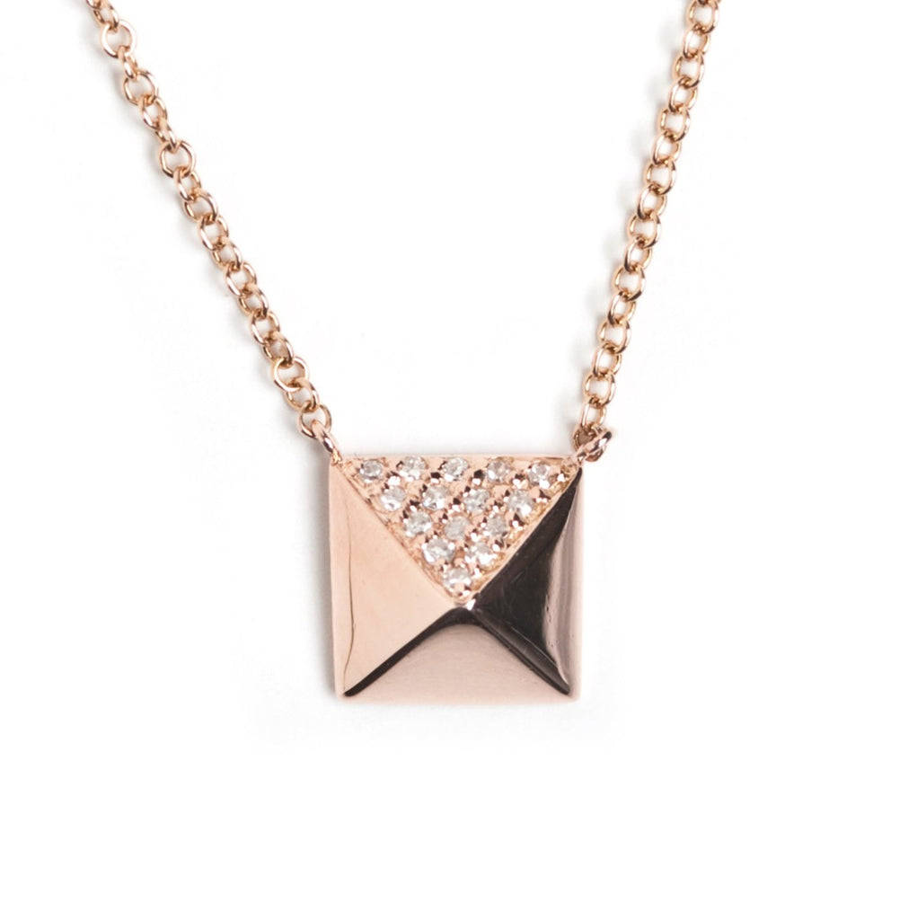 Diamond Pyramid Necklace